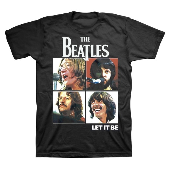 Pin_Eve Other - Let It Be T-Shirt - The Beatles Shirt Classic Graphics Tee